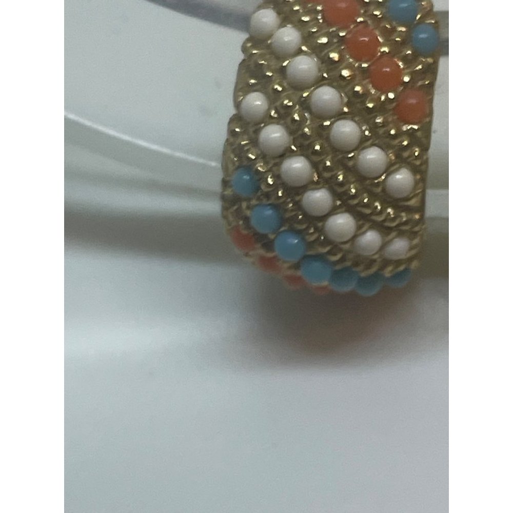 Vintage Les Bernard Tiny Bead Clip on Earrings - Picture 7 of 7
